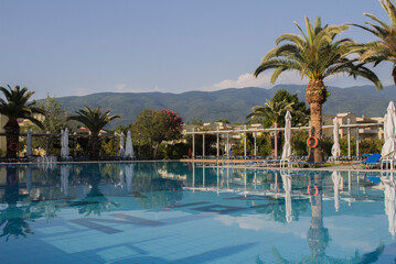 swimming pool in hotel