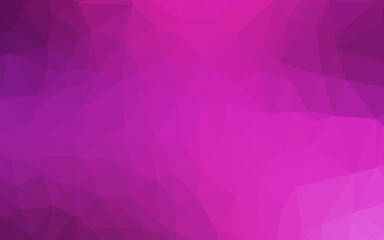 Light Pink vector shining triangular background.