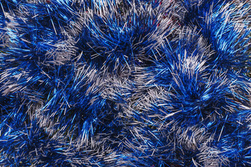 New Year's rain. Christmas background. View from above.