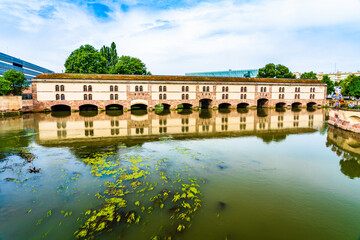 Vauban Dam in Little France quarter in Strasbourg, Alsace region, France