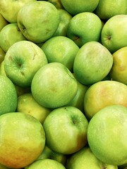 set of apples. fresh apples harvest for food patterns 