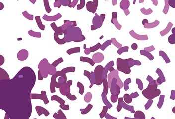 Light Purple, Pink vector template with chaotic shapes.