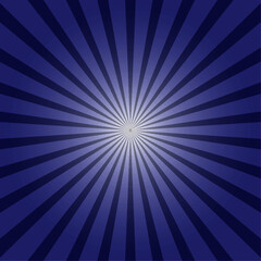Geometric blue background with a pattern in the form of rays, stripes. Vector illustration.
