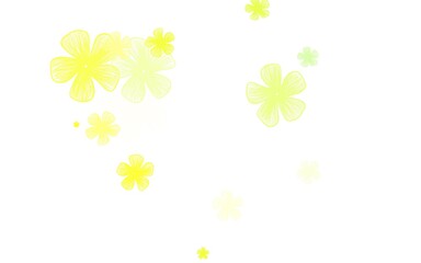 Light Green, Red vector elegant template with flowers.