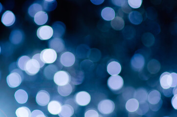 Obraz premium Abstract blue background with bokeh.