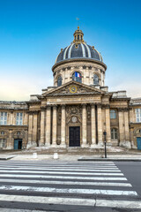 Fototapeta na wymiar The beautiful palace of the Institute of France in Paris