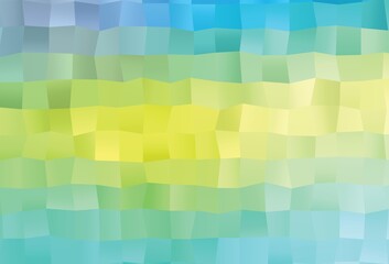 Light Blue, Yellow vector polygon abstract backdrop.