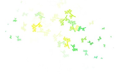 Light Green, Red vector abstract design with branches.