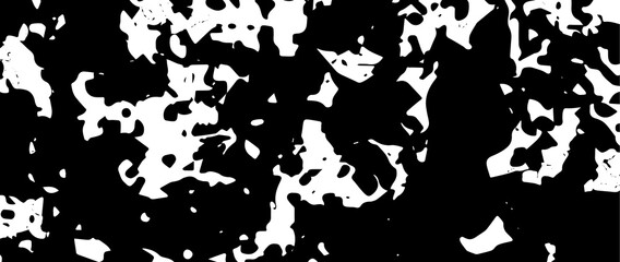 Grunge texture is black and white. Abstract patterns are chaotic