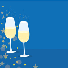 new year's glasses festive