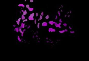 Dark Purple vector backdrop with abstract shapes.