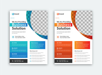 Business Flyer - Corporate Flyer Template Design With Vector