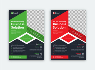 Business Flyer - Corporate Flyer Template Design With Vector