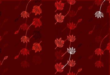 Obraz premium Light Red vector hand painted template.
