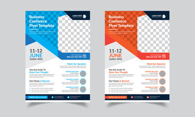 Business Conference Flyer Template Design