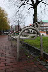 Verlassene Innenstadt von Cuxhaven durch Corona Lockdown Maskenpflicht