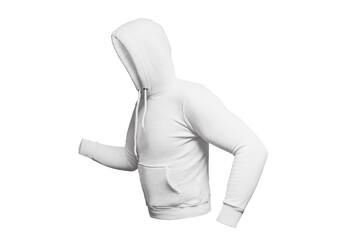 White Blank hoodie template mannequin mock up