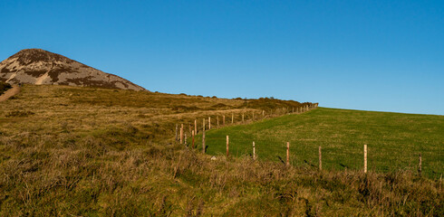 The great Sugarloaf mountain in Wicklow Ireland. Great treking time and outdoor activities idea.