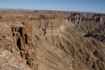 Fototapeta na wymiar Fishriver Canyon in Namibia