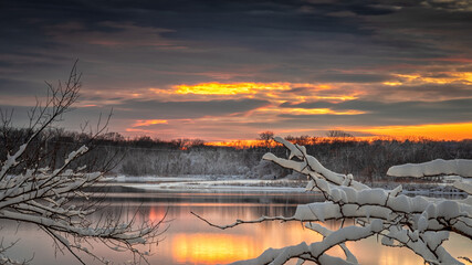 Sunset - Des Moines Raccoon River Park © Jinying