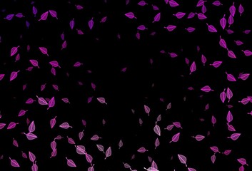 Obraz na płótnie Canvas Dark Pink vector doodle backdrop.