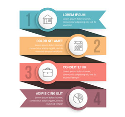 4 Steps - Infographic Template