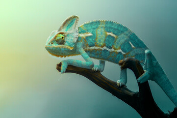 Close up Chameleon Reptile  © Fernandha theori