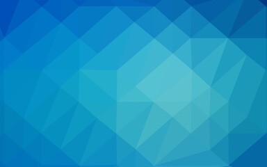Fototapeta premium Dark BLUE vector polygon abstract layout.