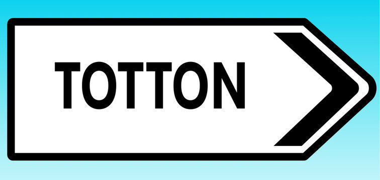 Totton Road sign