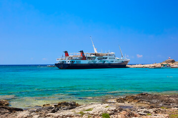 Obraz premium Beautiful seaview at the Gramvousa island.