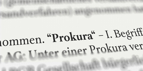 Prokura im Buch