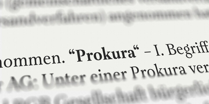 Prokura im Buch