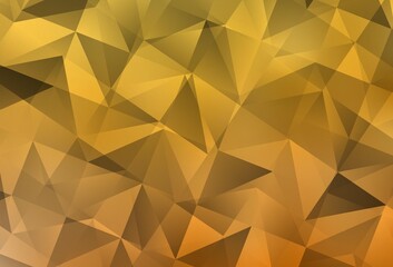 Light Yellow vector abstract mosaic backdrop.