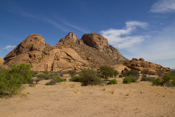 Fototapeta na wymiar Spitzkoppe, Naturerlebnis in Namibia