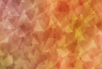 Light Orange vector background in polygonal style.