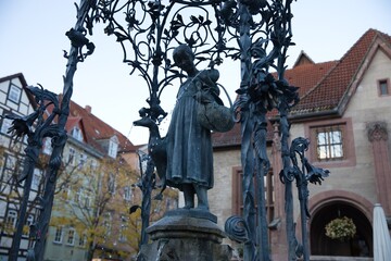 Fototapeta premium Ganseliesel Fountain Landmark in Gottingen Germany