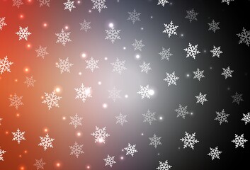 Dark Blue, Yellow vector pattern in Christmas style.