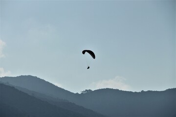 paragliding in the mountains