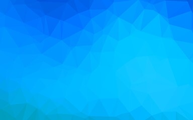 Obraz premium Light BLUE vector shining triangular pattern.