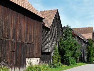 Alte Tabakschuppen in Herxheim-Hayna / Pfalz