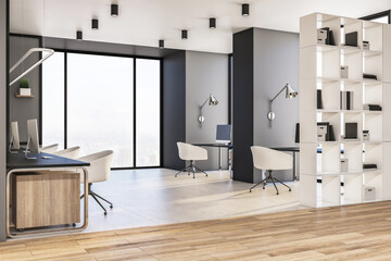 Modern coworking office interior