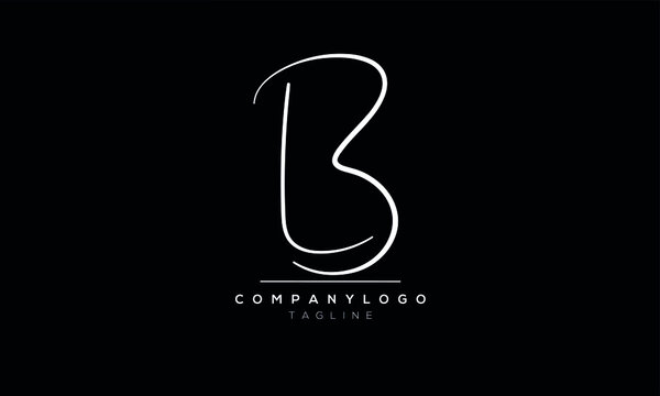 Abstract Letter LB Linked Logo. Flat Vector Logo Design Template
