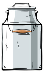 Metallic Can Container for Milk 