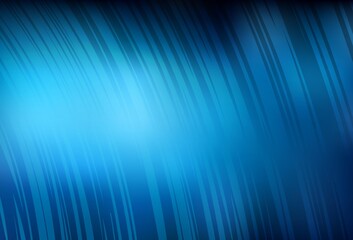 Dark BLUE vector colorful blur backdrop.