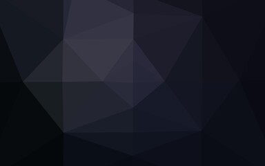 Obraz premium Dark Black vector polygon abstract background.