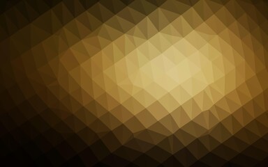 Fototapeta premium Dark Yellow, Orange vector triangle mosaic texture.