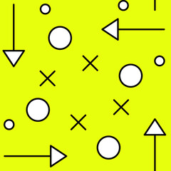 Creative modern seamless geometrical shape pattern