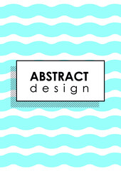 Creative abstract minimalistic poster design