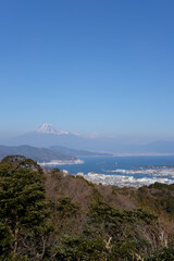 日本平の夢テラスと富士山