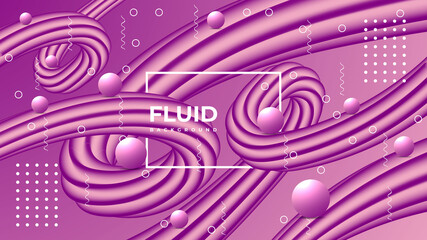 Modern Fluid colorful Background design template 